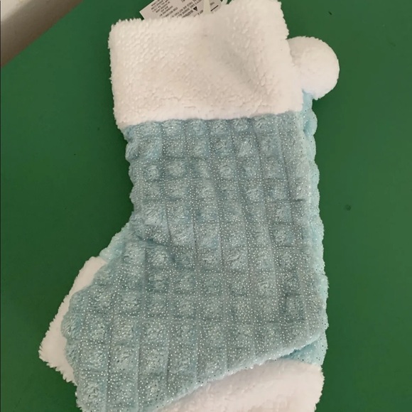 New Baby Stocking & Hat Set My First Christmas In French Blue Mon Premier Noel - Picture 5 of 7